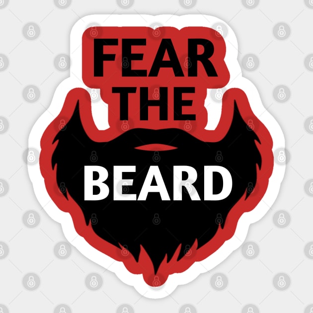Fear the beard shirts / Unisex t shirt Sticker by Captainstore